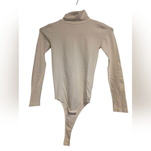 Nikibiki White Stretch Turtleneck Bodysuit